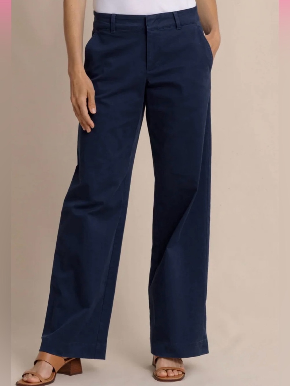 J. Crew High-Rise Wide-Leg Jeans in Navy